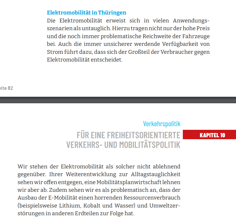 Elektromobilität in Thüringen Die Elektromobilität erweist sich in vielen Anwendungsszenarien als untauglich. Hierzu tragen nicht nur der hohe Preis und die noch immer problematische Reichweite der Fahrzeuge bei. Auch die immer unsicherer werdende Verfügbarkeit von Strom führt dazu, dass sich der Großteil der Verbraucher gegen Elektromobilität entscheidet.