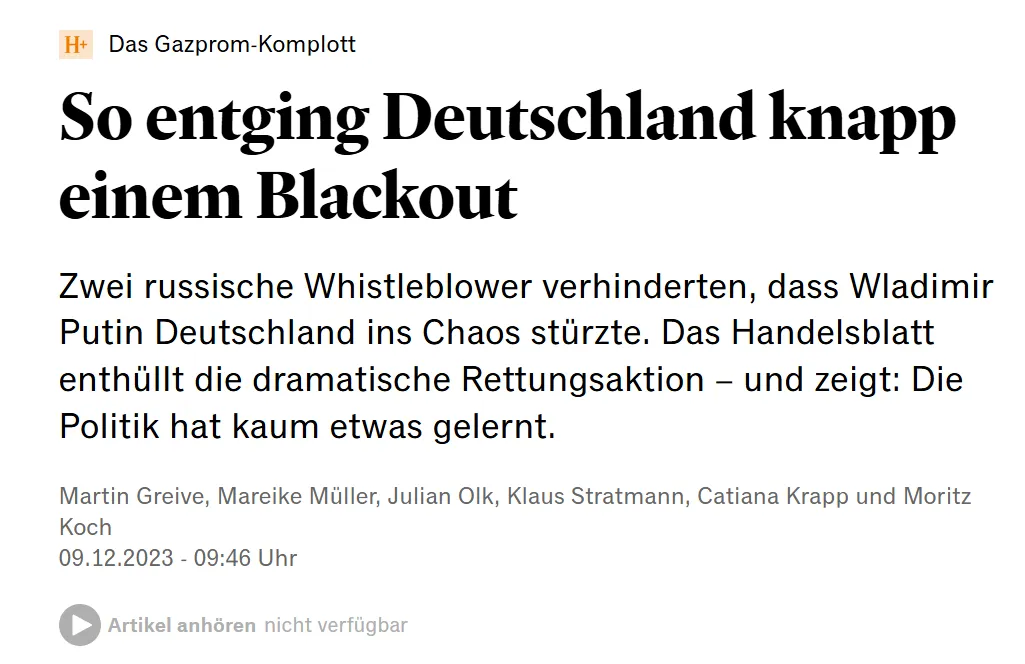 So entging Deutschland knapp einem Blackout