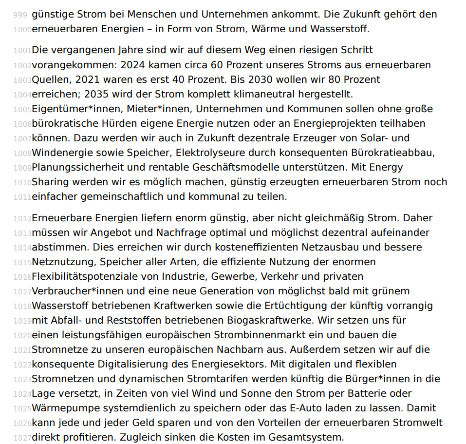 Erneuerbare Energien liefern enorm günstig, aber nicht gleichmäßig Strom. Daher müssen wir Angebot und Nachfrage optimal und möglichst dezentral aufeinander abstimmen. Dies erreichen wir durch kosteneffizienten Netzausbau und bessere Netznutzung, Speicher aller Arten, die effiziente Nutzung der enormen Flexibilitätspotenziale von Industrie, Gewerbe, Verkehr und privaten Verbraucher*innen und eine neue Generation von möglichst bald mit grünem Wasserstoff betriebenen Kraftwerken sowie die Ertüchtigung der künftig vorrangig mit Abfall- und Reststoffen betriebenen Biogaskraftwerke.