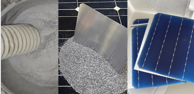 100% recyclte PERC-Solarzellen.