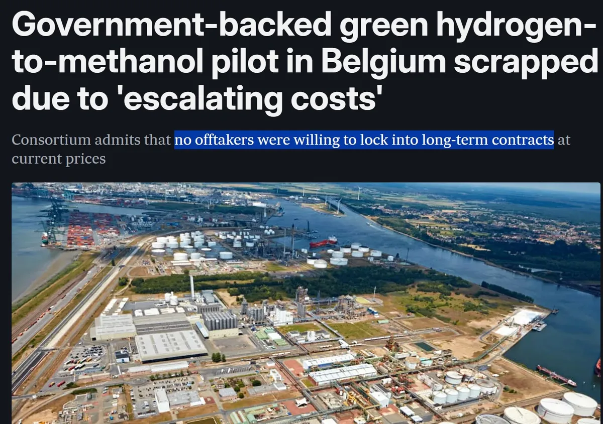 Orsted scraps FlagshipONE green hydrogen-to-methanol project, two years after FID
