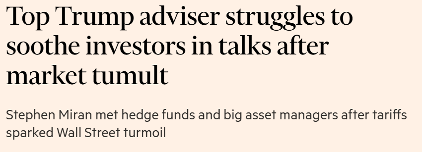 Top-Berater von Trump bemüht sich in Gesprächen nach Marktturbulenzen um Beruhigung der Investoren