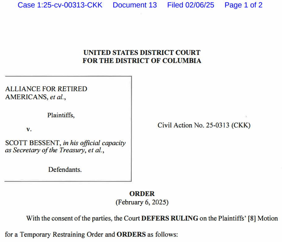 Judge blocks Musk team access to Treasury Department records