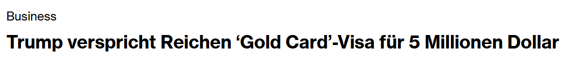 5 Millionen Dollar für den Weg zur Staatsbürgerschaft.