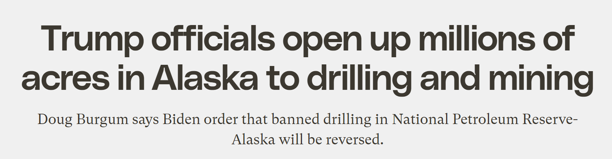 Trump-Beamte geben Millionen Hektar Land in Alaska für Öl-Bohrung frei.