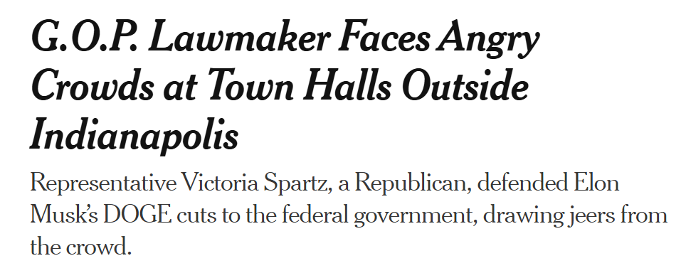 Republikanischer Abgeordneter sieht sich bei Bürgerversammlungen außerhalb von Indianapolis mit wütenden Menschenmengen konfrontiert