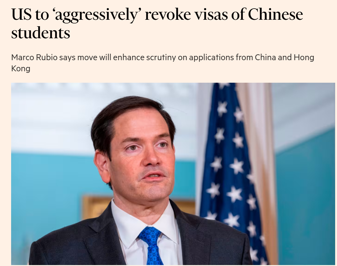 USA wollen Visa chinesischer Studenten „aggressiv“ widerrufen.