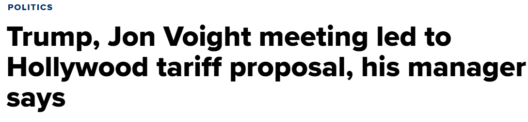 Trump will Hollywood-Studios fragen, ob sie mit der Idee einer 100-prozentigen Einfuhrsteuer auf ausländische Filme einverstanden sind.