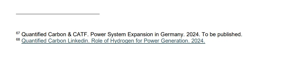 Quantified Carbon & CATF. Power System Expansion in Germany. 2024. To be published