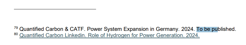 Quantified Carbon & CATF. Power System Expansion in Germany. 2024. To be published